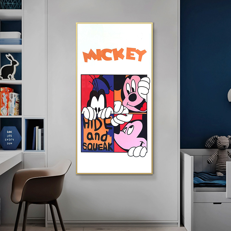 S2426-卡通动漫米奇入户玄关唐老鸭走廊过道挂画米奇60120