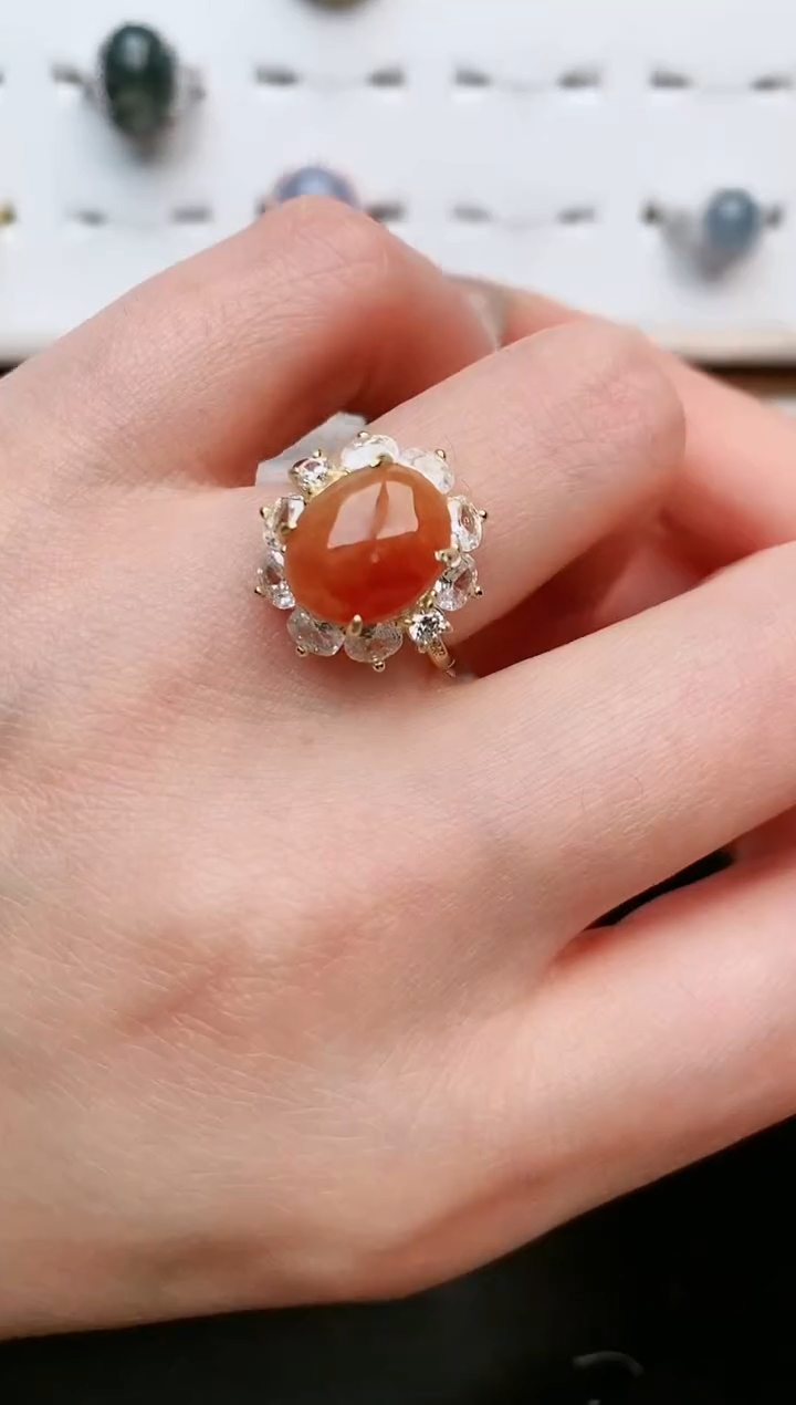 【闪购商品】翡翠戒指银S925镶嵌.....