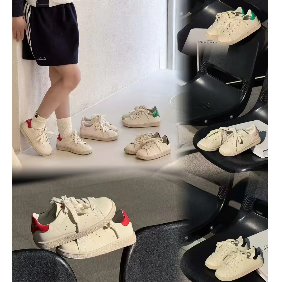 小白鞋【26-37码】不是假皮！软底儿童板鞋 实体店品质 品控严! 2938