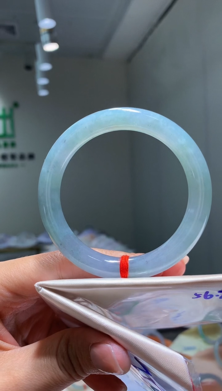翡翠手镯未镶嵌翡翠手镯K36圈口56.2