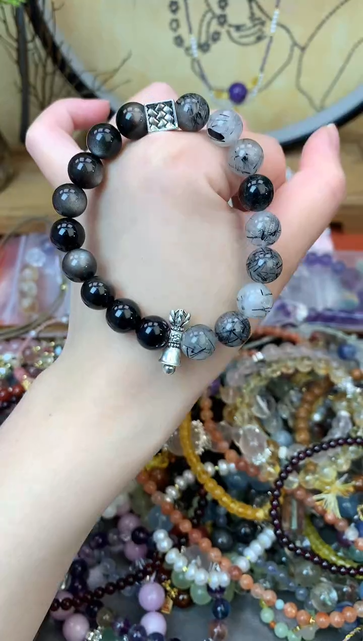 【闪购商品】黑曜岩手饰未镶嵌140