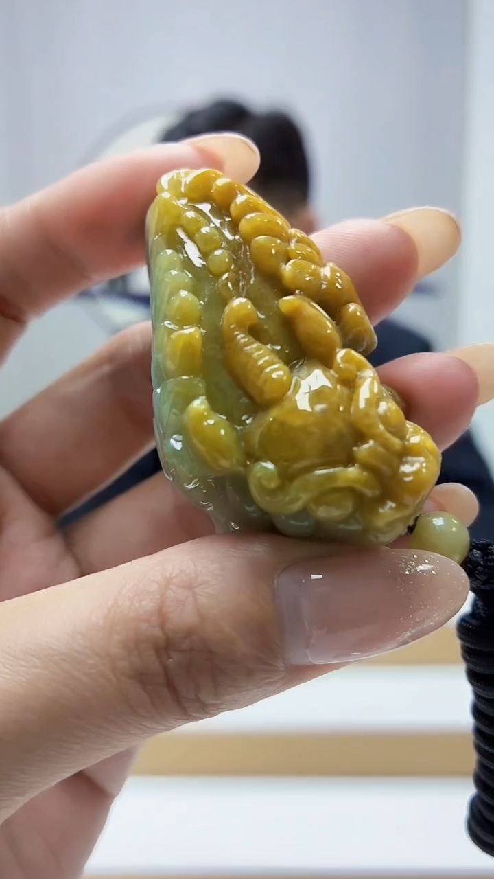 未镶嵌定制翡翠4917MM-毛货挂件10