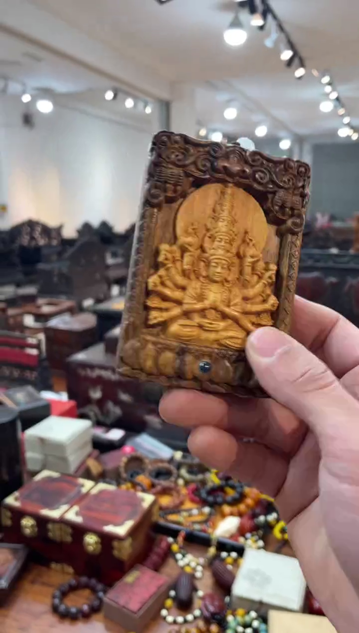 【闪购商品】木cx黄杨佛牌挂坠啊啊啊