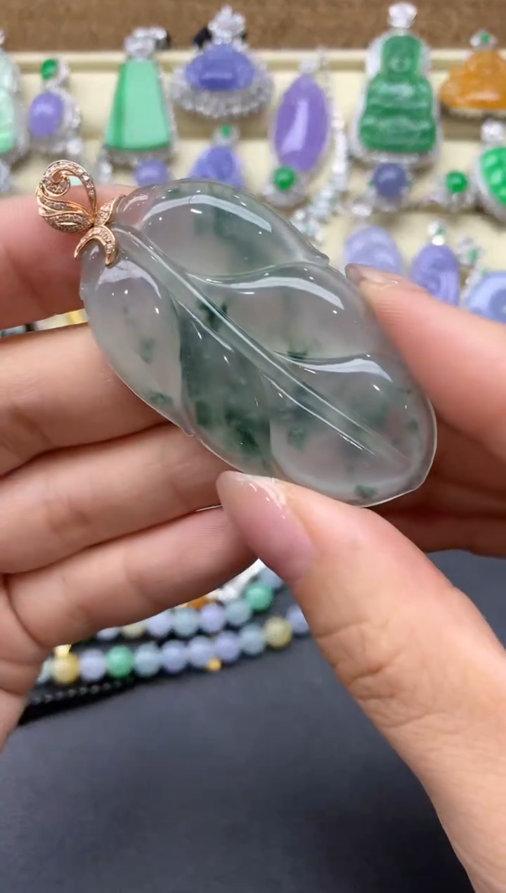 【闪购商品】翡翠颈饰18K金镶嵌450-中国好珍宝