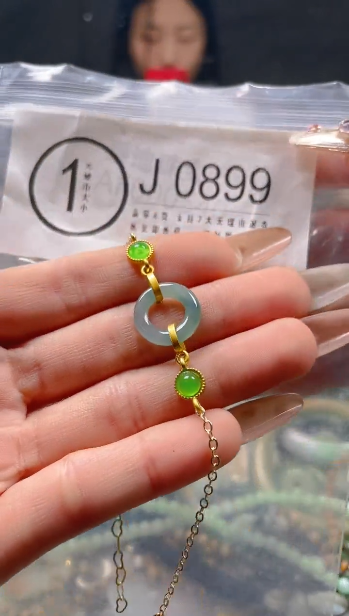 【闪购商品】翡翠颈饰未镶嵌/J/翡翠A货一图一物