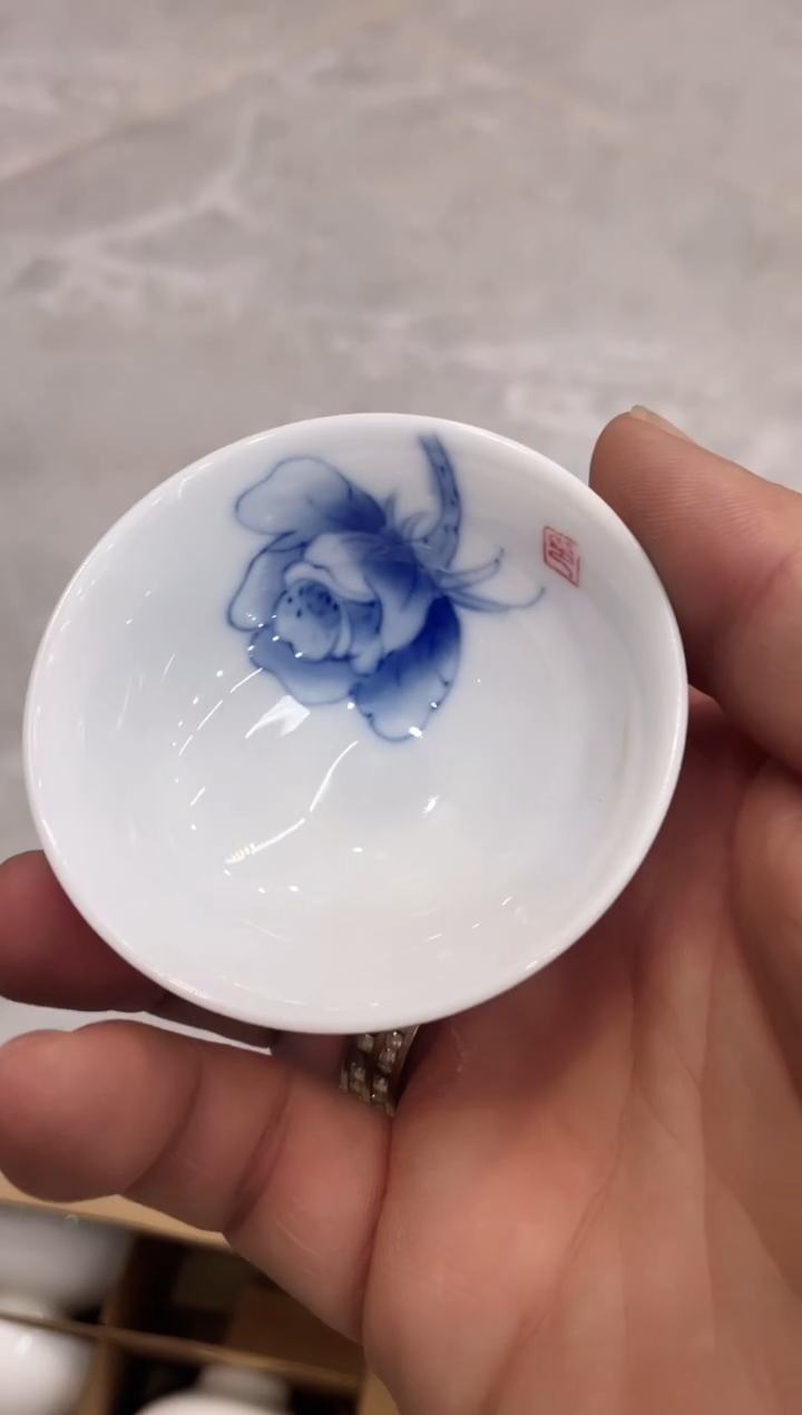 【闪购商品】【瓷心匠物】直播间福利专款玫瑰花杯8个装