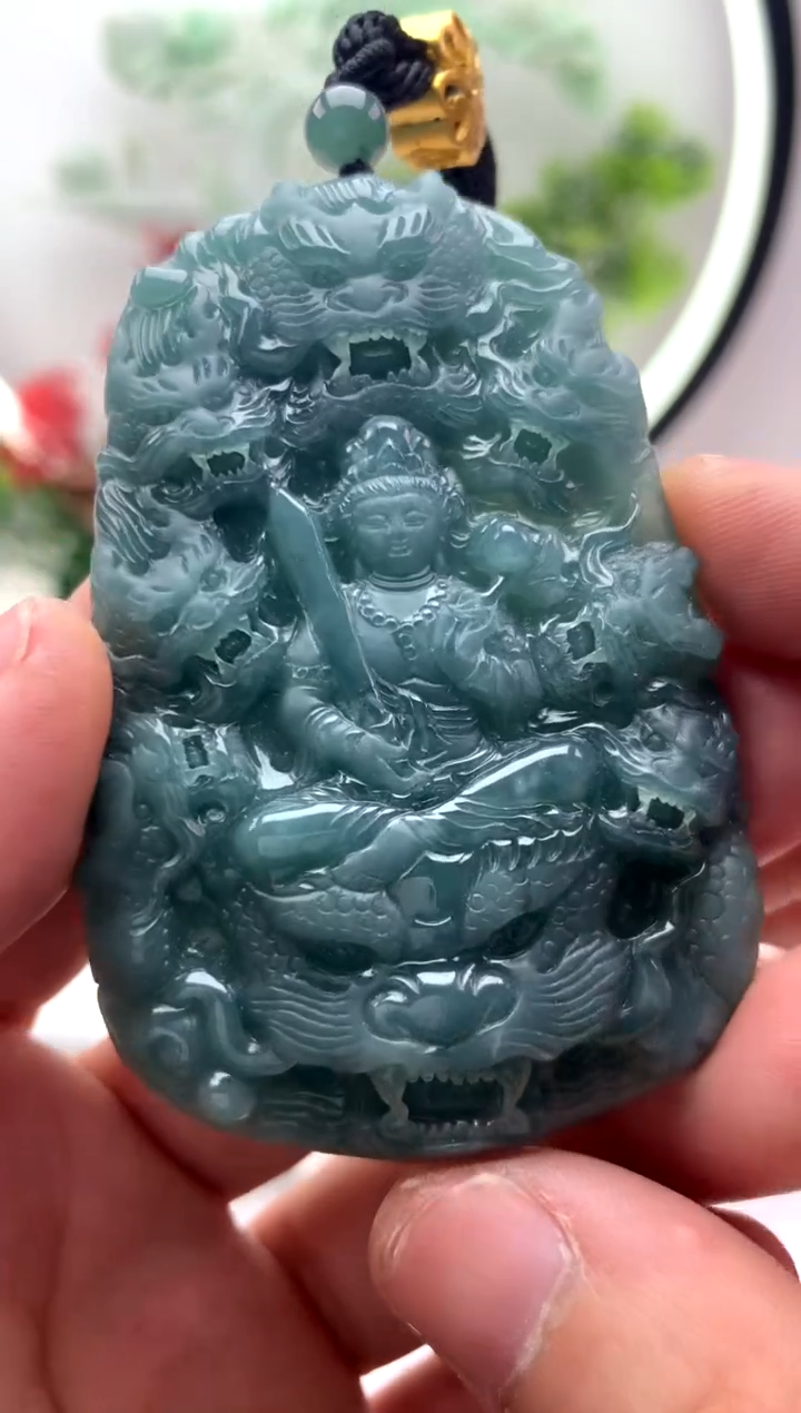 【闪购商品】翡翠颈饰未镶嵌虚空藏