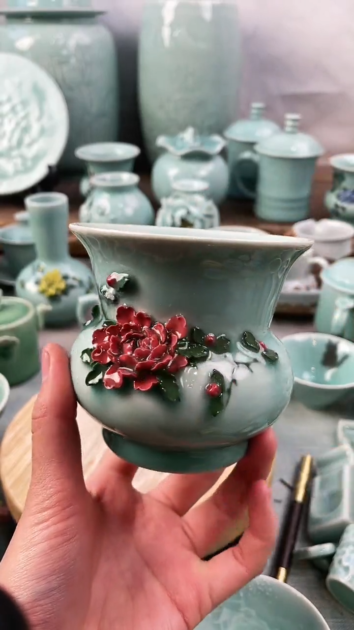 【闪购商品】手工捏花 特价 微瑕 慧仙青瓷