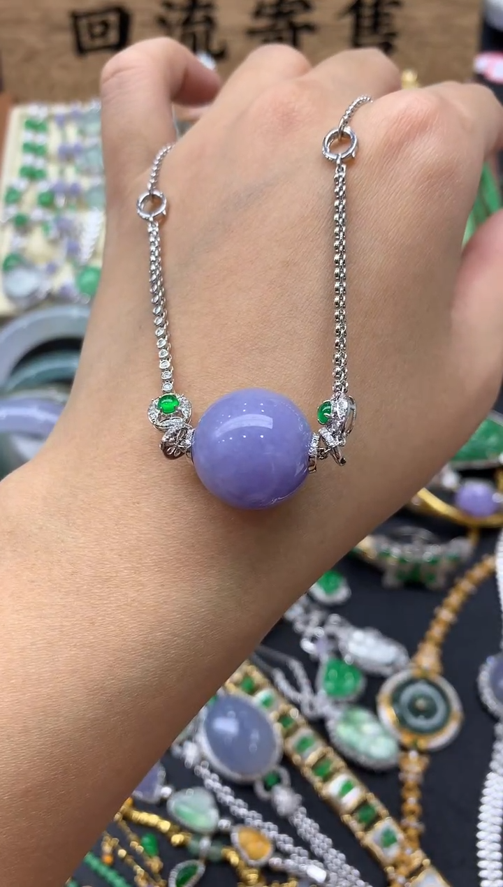 【闪购商品】翡翠颈饰18K金镶嵌564-中国好珍宝