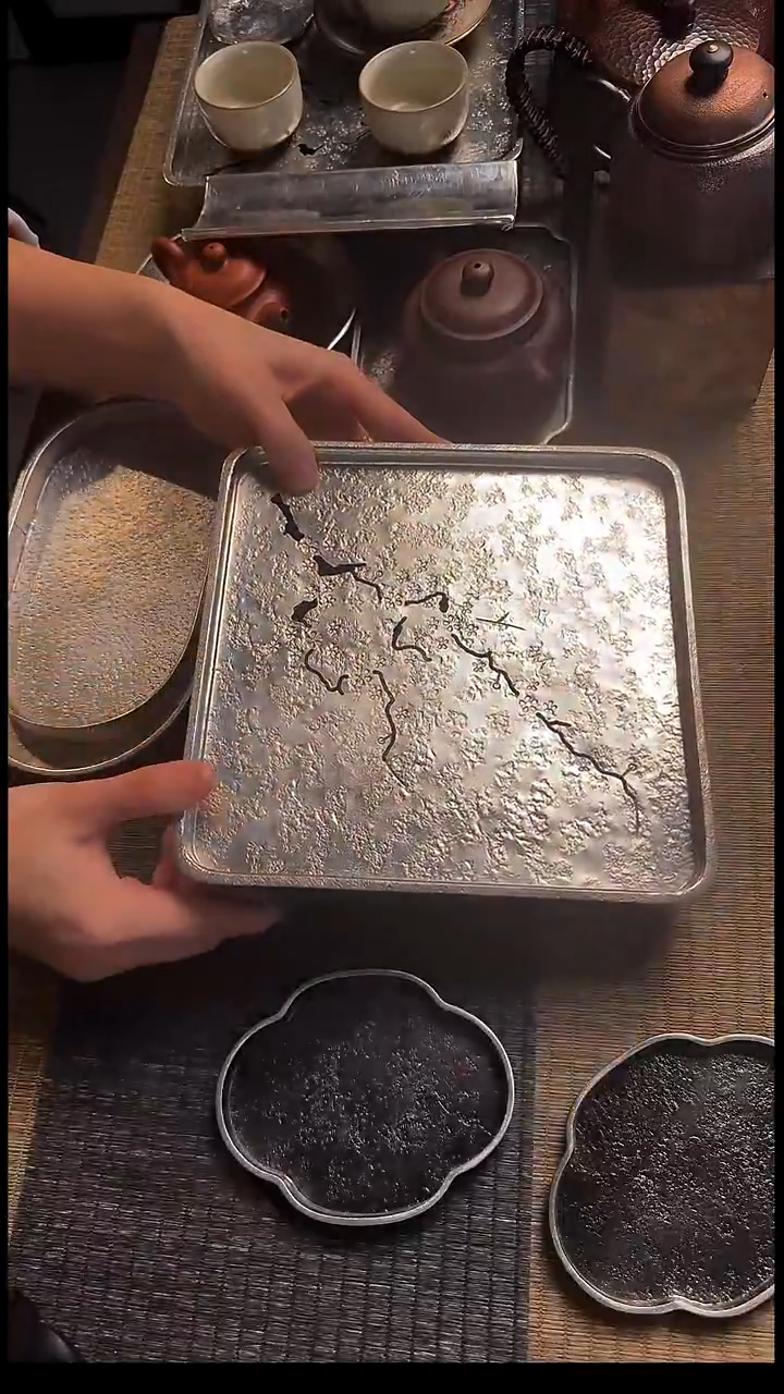 金属梅花大大大大壶承 