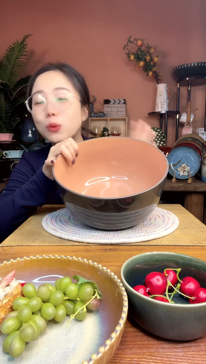 陶瓷9英寸大汤碗 微瑕疵