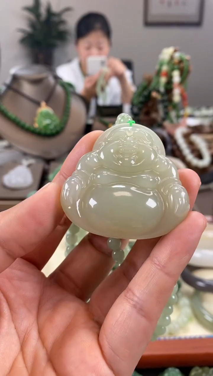 【闪购商品】和田玉颈饰未镶嵌精品佛光