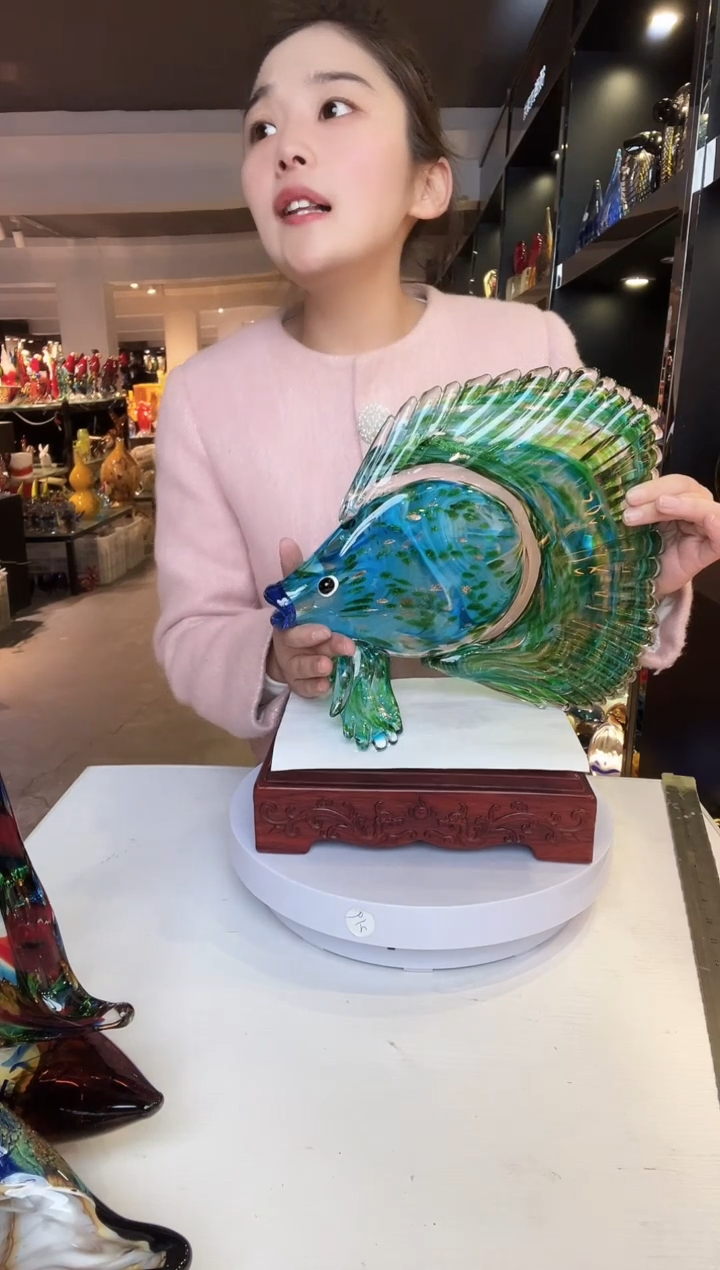 【闪购商品】茶盏琉璃摆件家居摆件