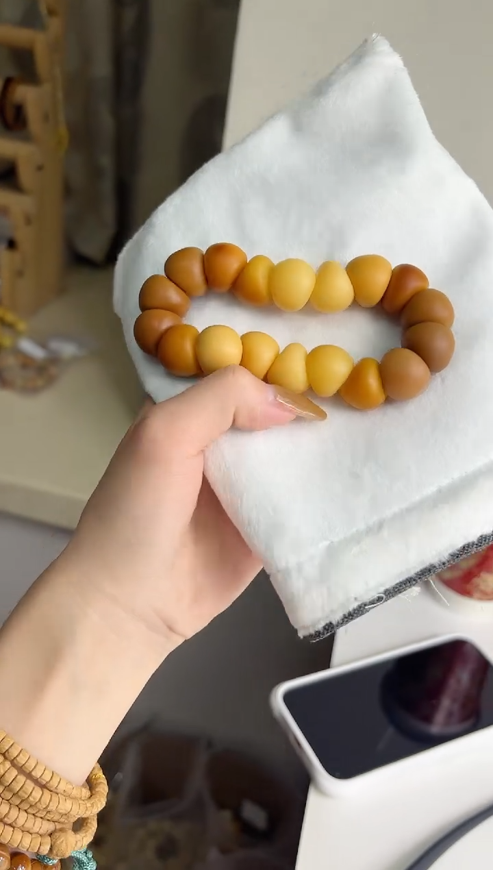 手串菩提根/象牙果沐f38干磨蒜瓣大肠18mm手串