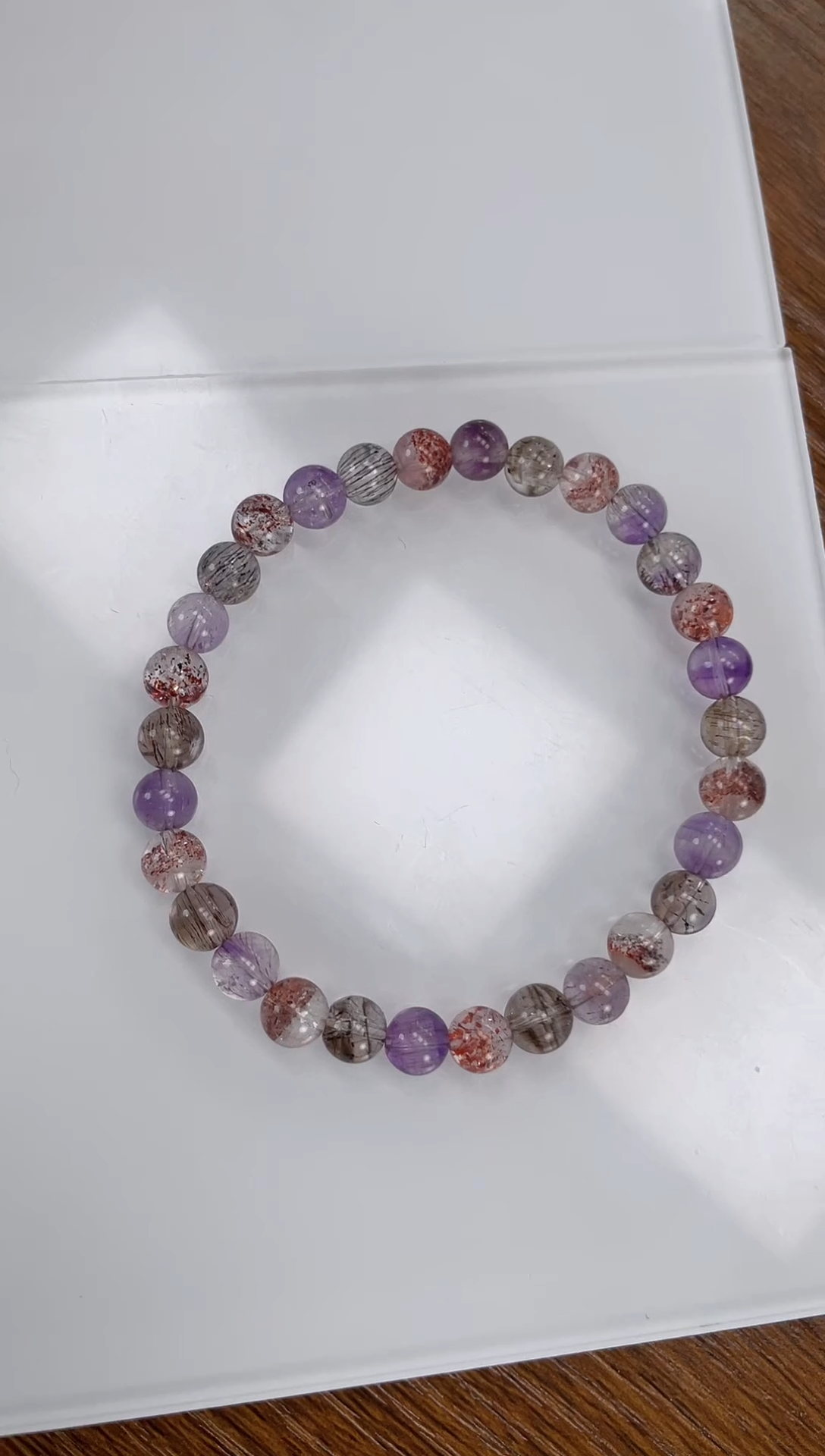 【闪购商品】水晶手链未镶嵌超七手串6+mm 多样性发一