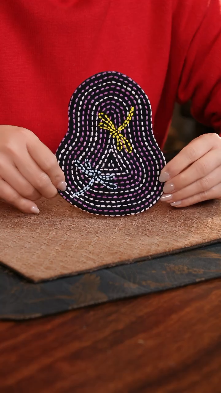 【闪购商品】织绣小葫芦杯垫A款