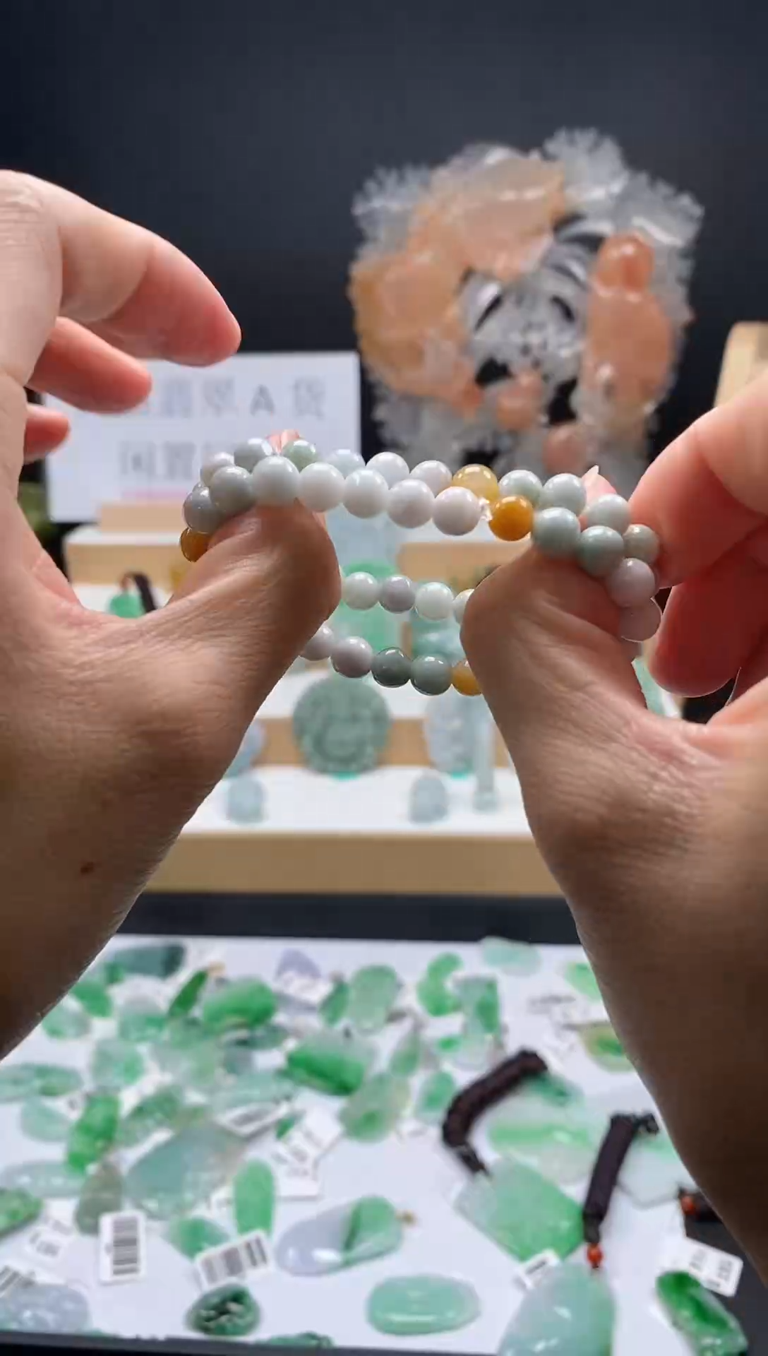 【闪购商品】翡翠颈饰未镶嵌手串