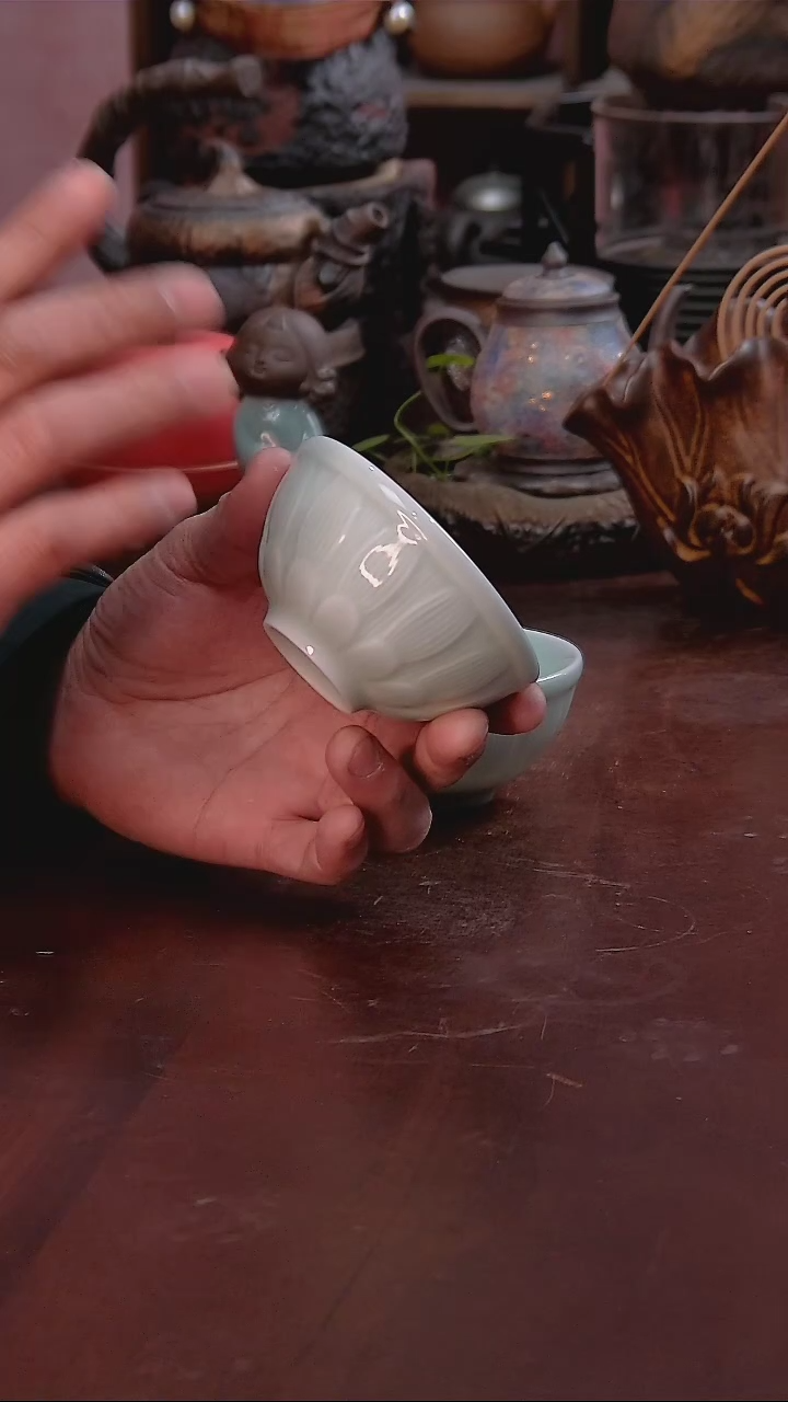 【闪购商品】粉青陶瓷主人杯子