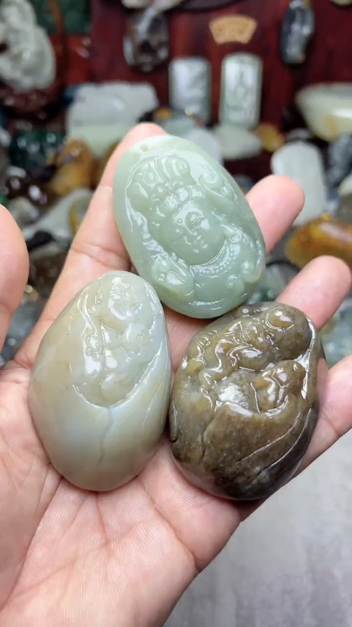 和田玉未镶嵌把件3