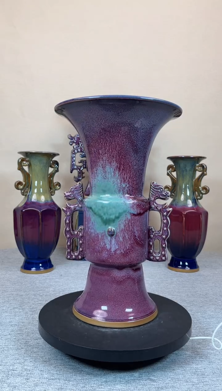 摆件陶神垕钧瓷收藏工艺品