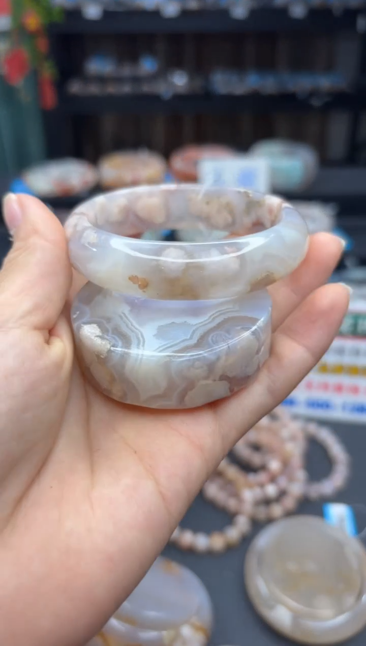 非金属布艺手镯 琦丽雅樱花手镯57圈口2288