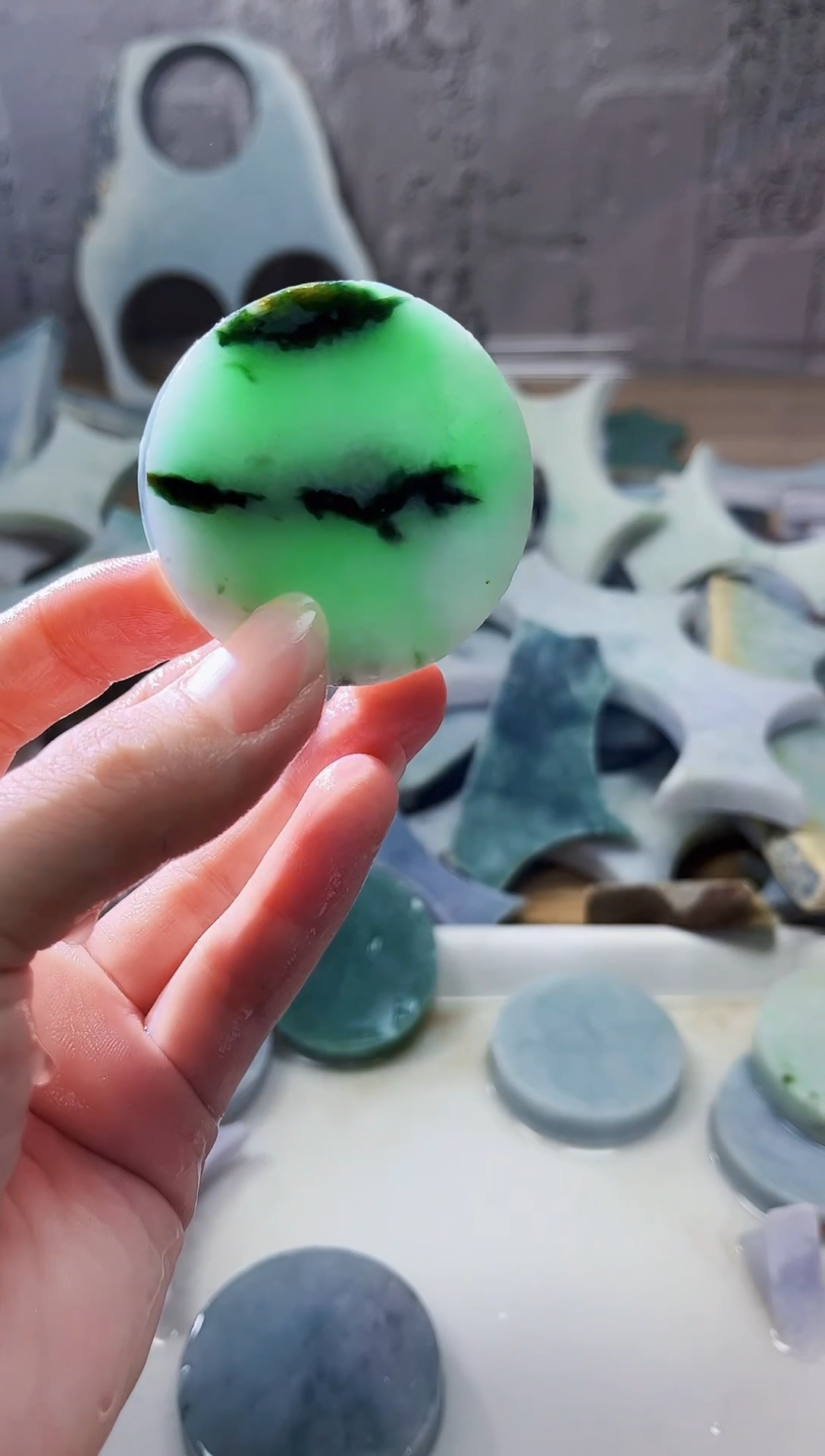 翡翠未镶嵌颈饰天然翡翠A货203