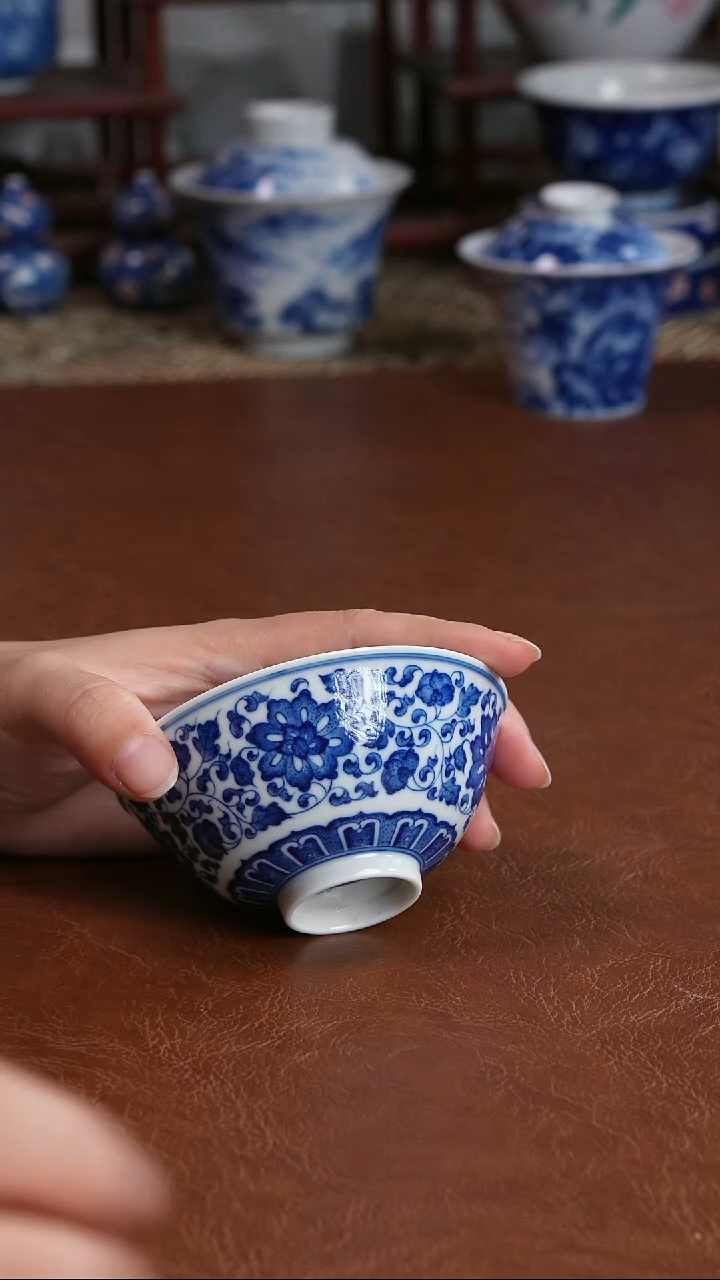 景德镇高端茶器蓦奈手绘陶瓷茶具