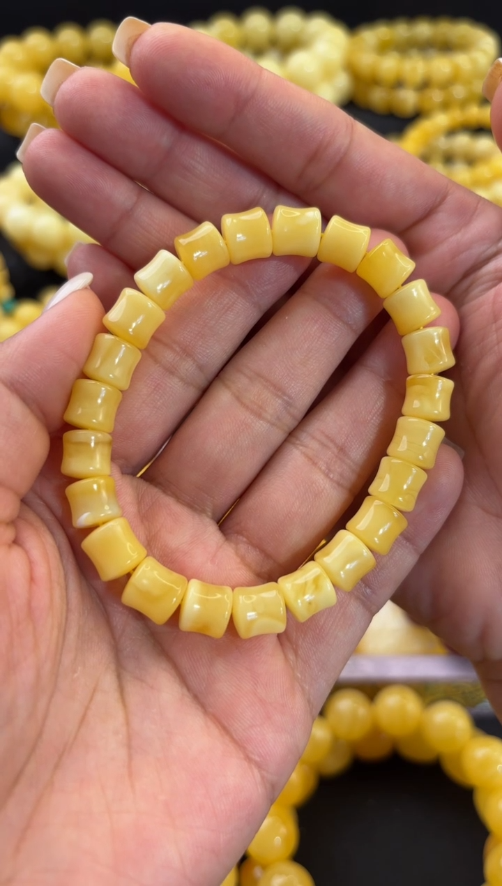 【闪购商品】蜜蜡手串未镶嵌节节高