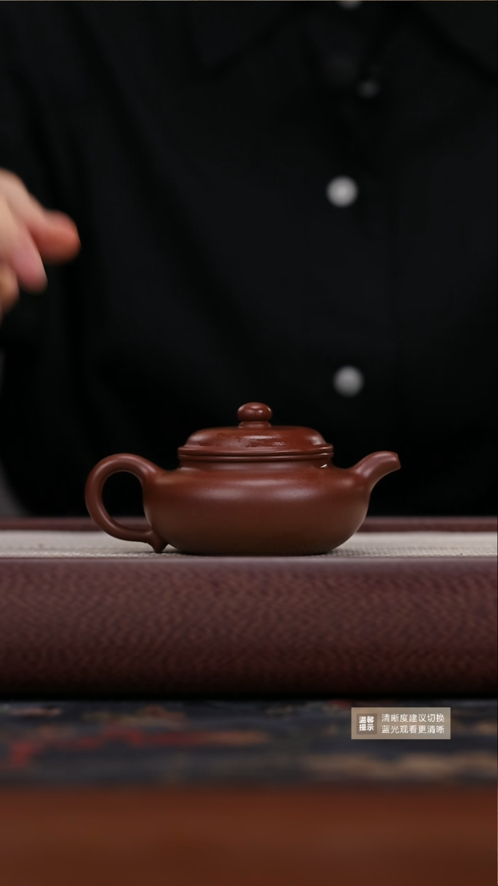 茶壶紫砂紫砂茶壶ww紫泥卷口仿古壶190cc