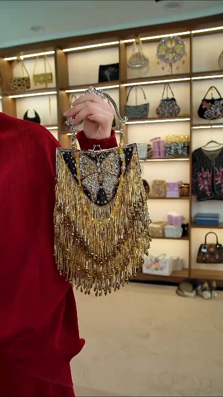 织物百格汇手工包