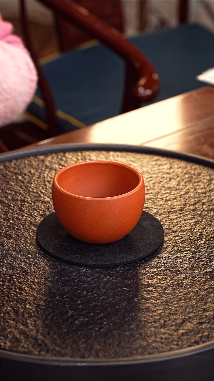 茶壶紫砂TG 红降坡主人杯2/140毫升