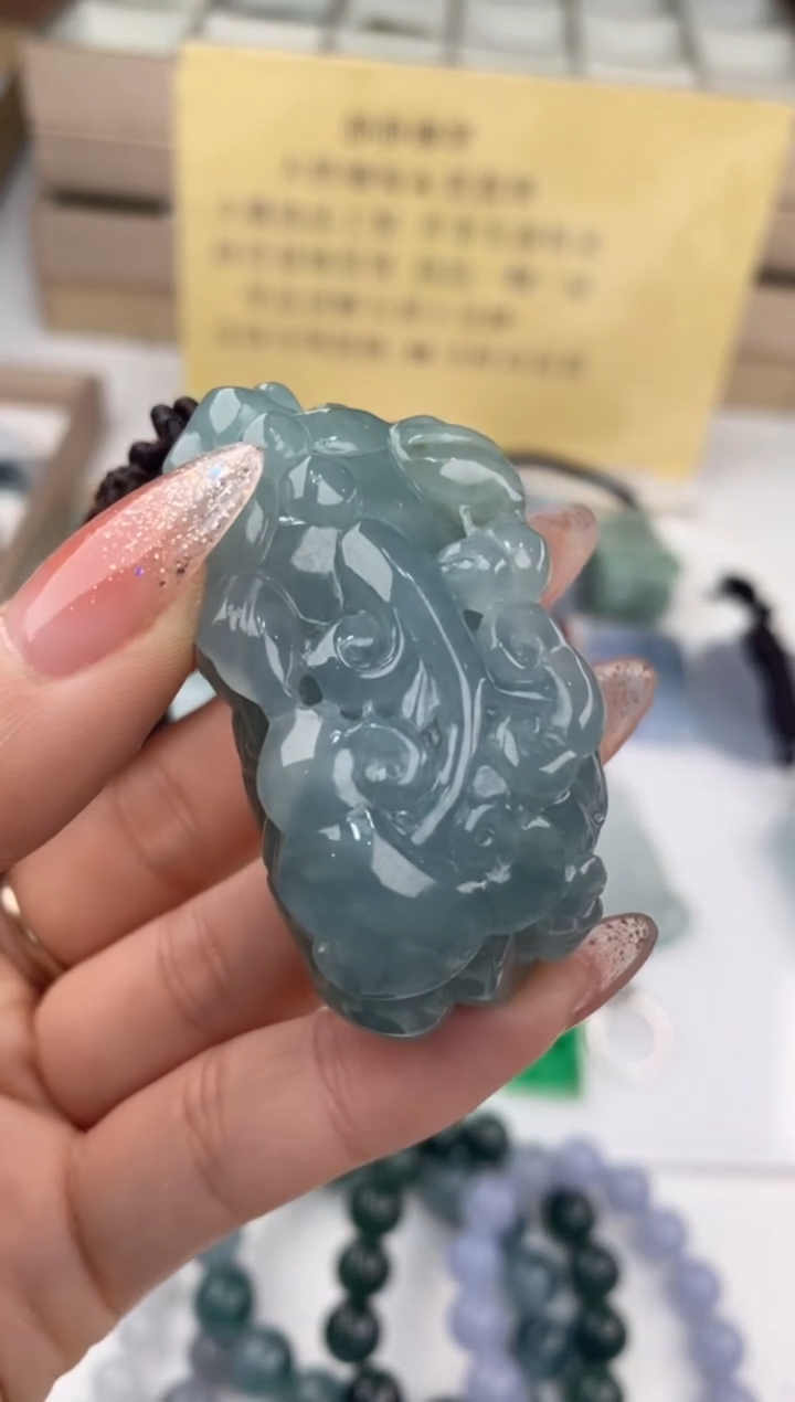 【闪购商品】翡翠吊坠(赠链)未镶嵌27601/静静聊翠