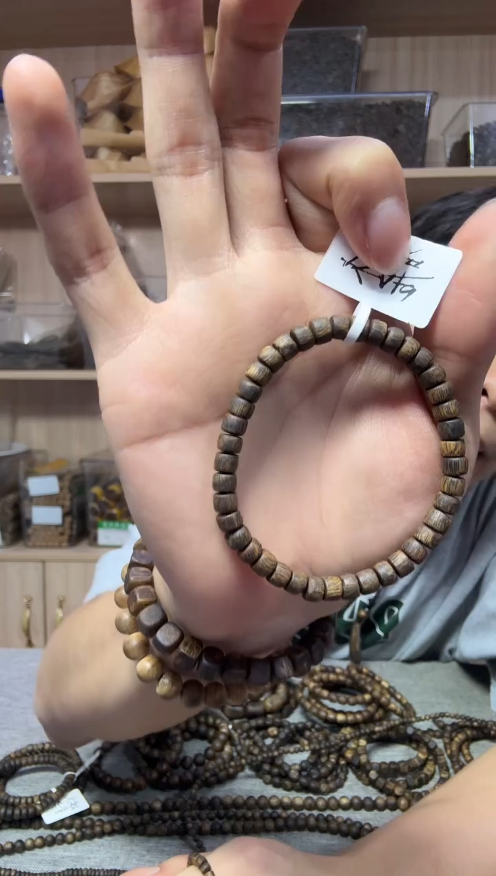 手串沉香06沉水隔片珠单圈5克+ 多样性发其一