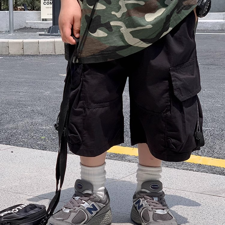 Q（编码801-899）  男童裤子童装儿童节外穿运动男童休闲夏季