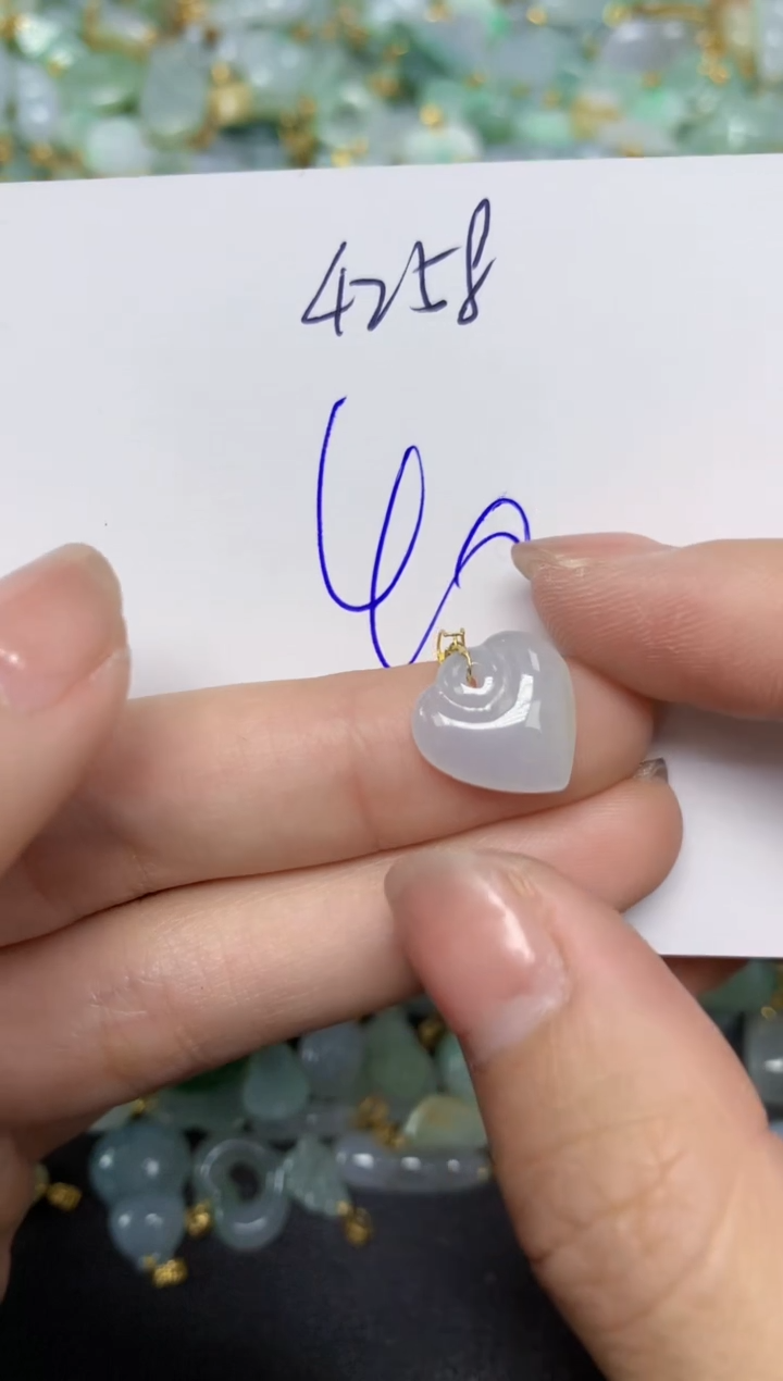 【闪购商品】翡翠颈饰18K金镶嵌天然翡翠A货