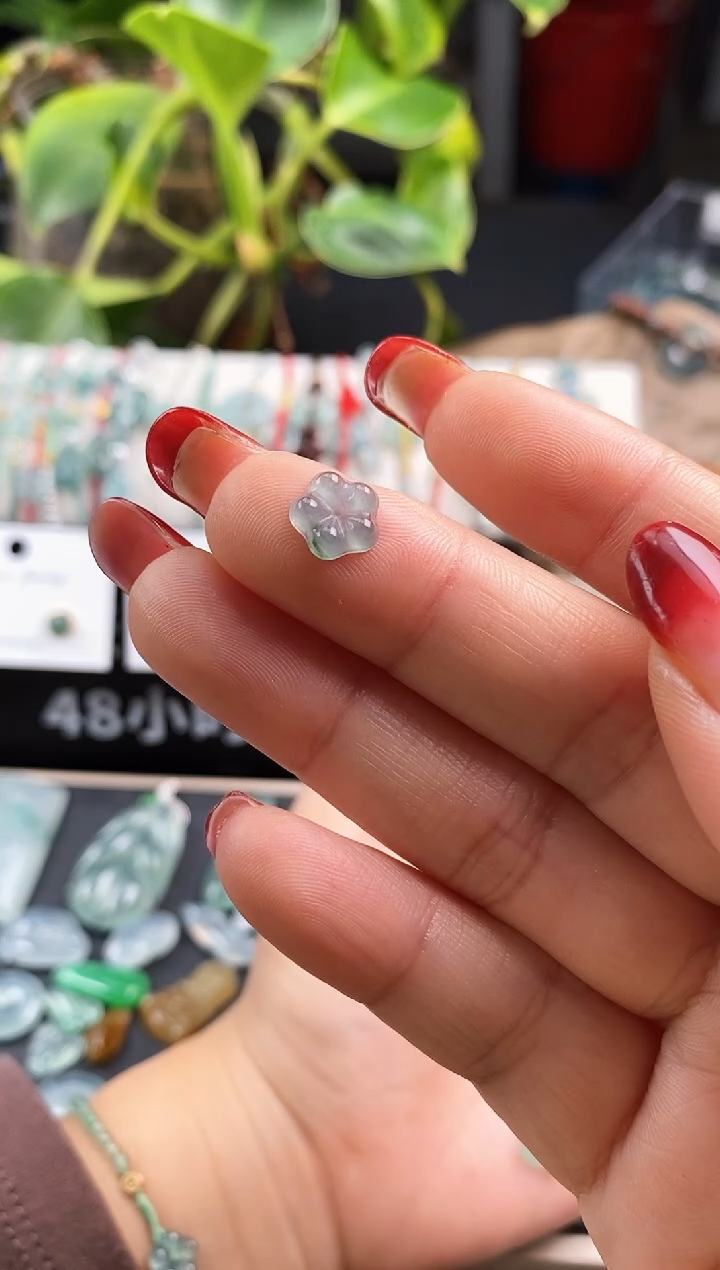 【闪购商品】翡翠颈饰未镶嵌小花