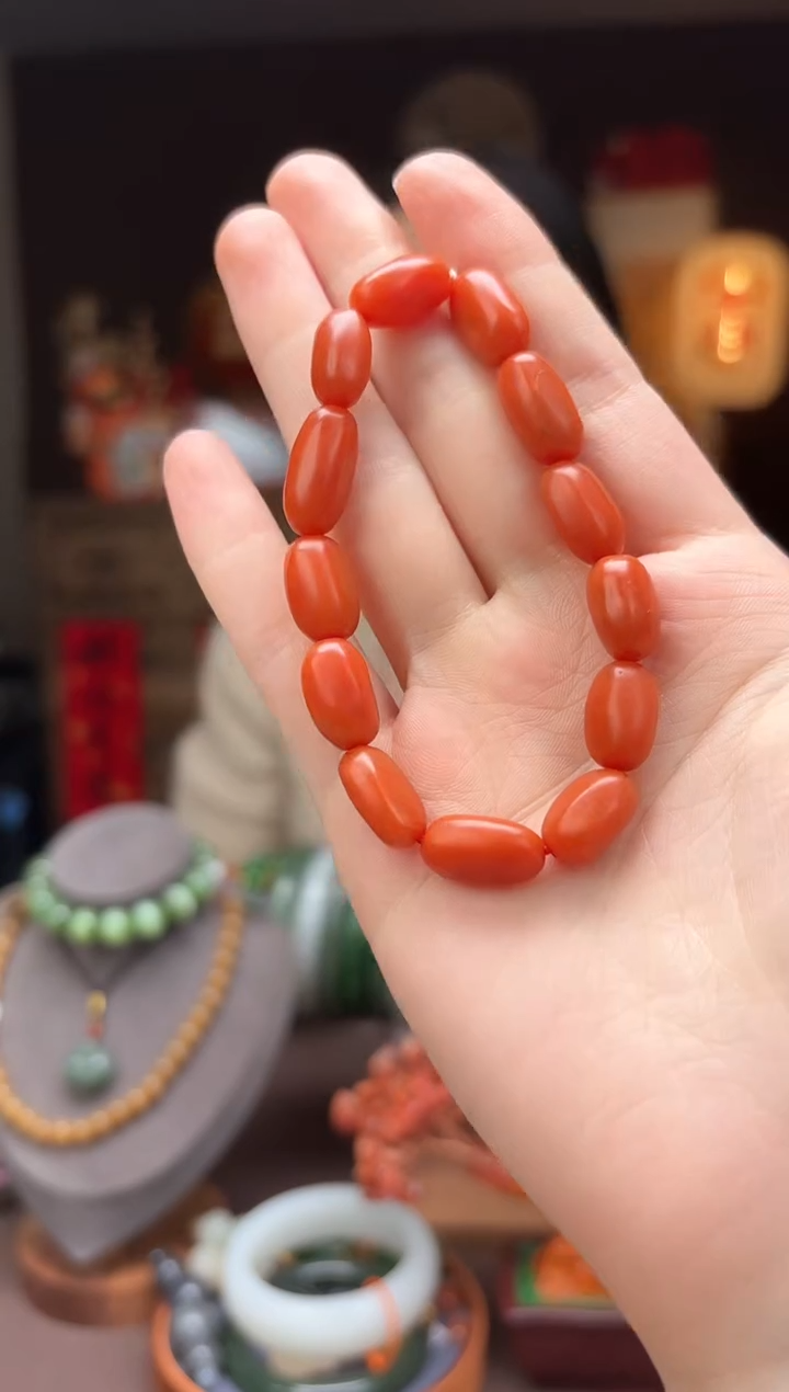 【闪购商品】南红玛瑙枣珠南红手串d3未镶嵌-