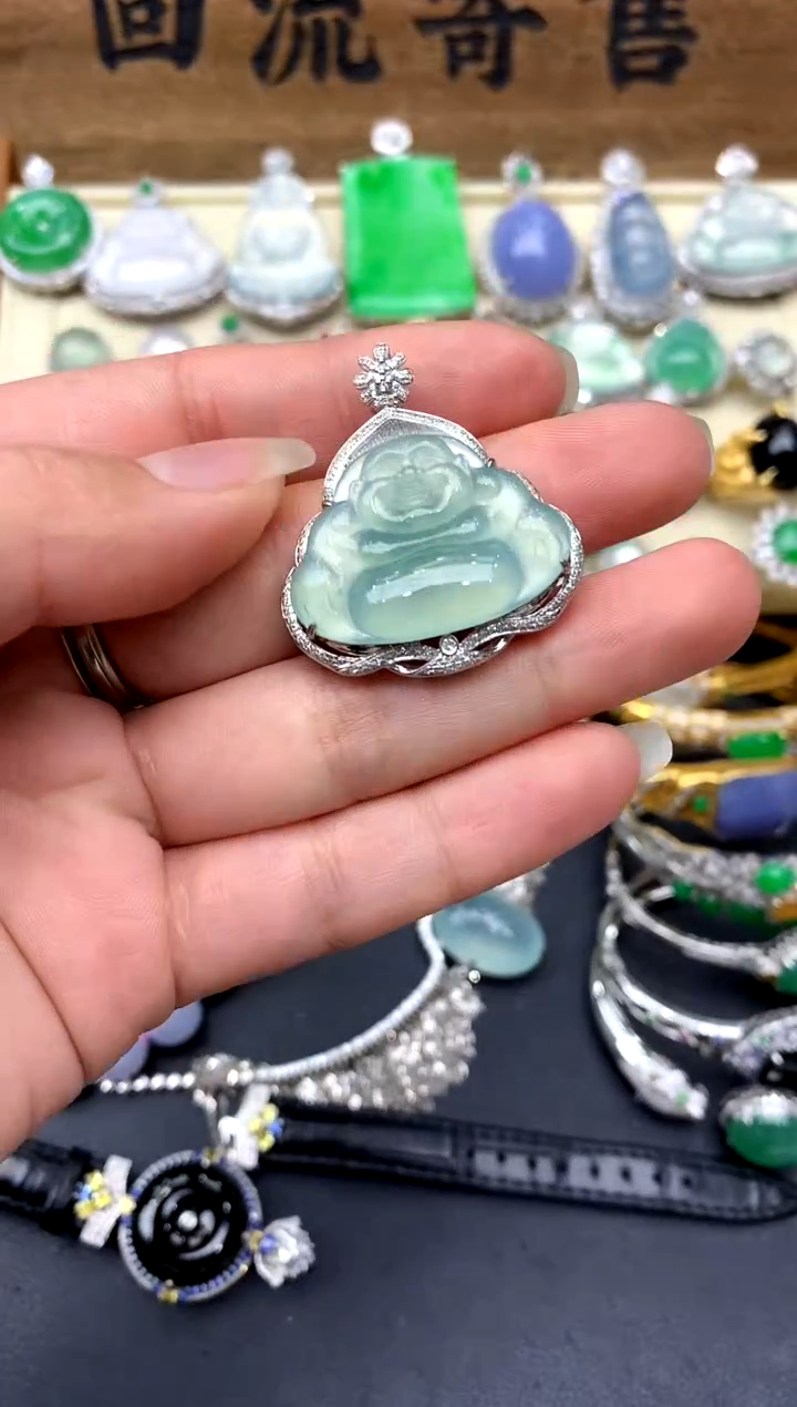 【闪购商品】翡翠颈饰18K金镶嵌248-中国好珍宝