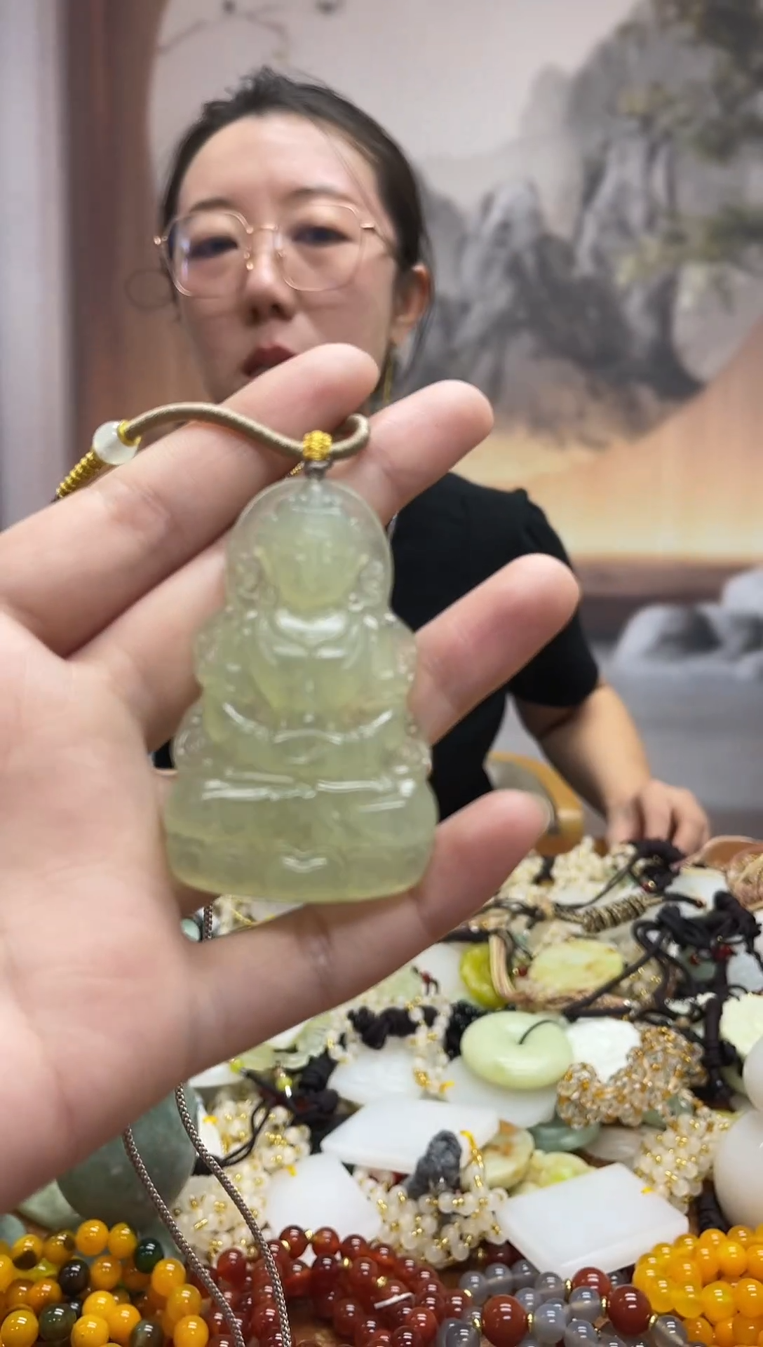 未镶嵌岫玉吊坠·