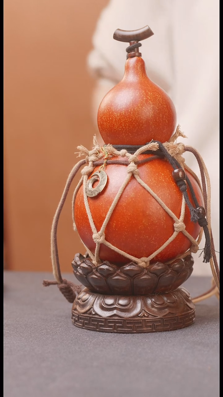 1406号链接精品大漆葫芦现货现发[一物一拍]不包含莲花底座800ml