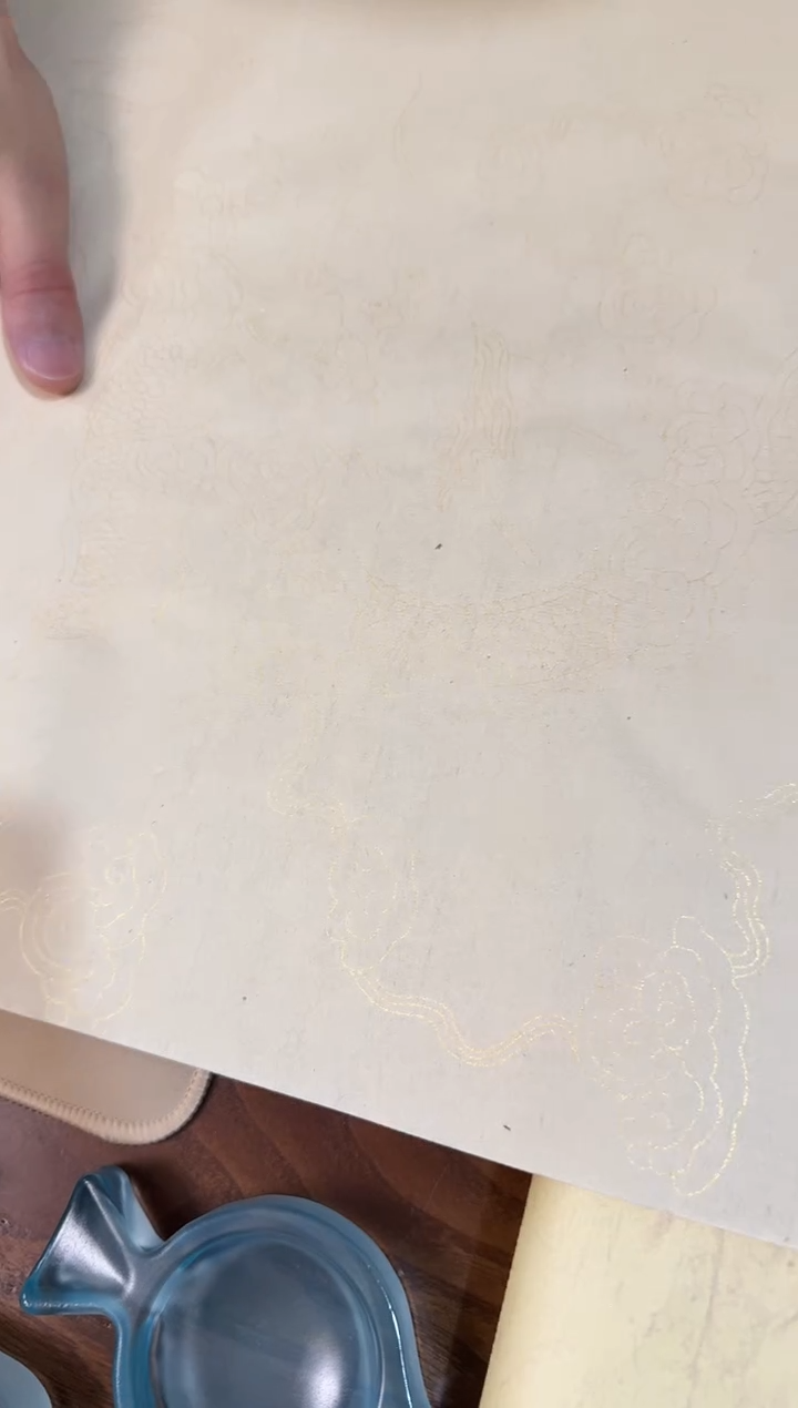 仿古四尺对开龙纹1包