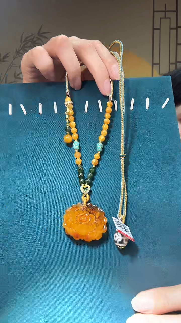 【闪购商品】琥珀裸石未镶嵌G0724天然蜜蜡微瑕