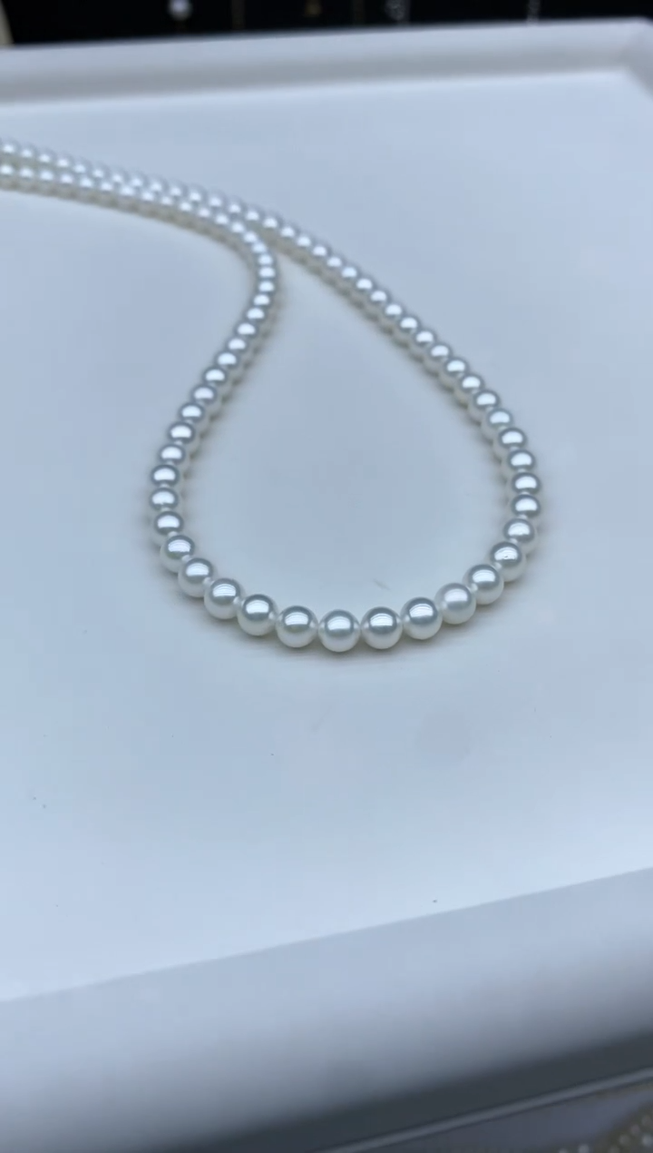 【闪购商品】海水珍珠颈饰银S925镶嵌4.5-5mm