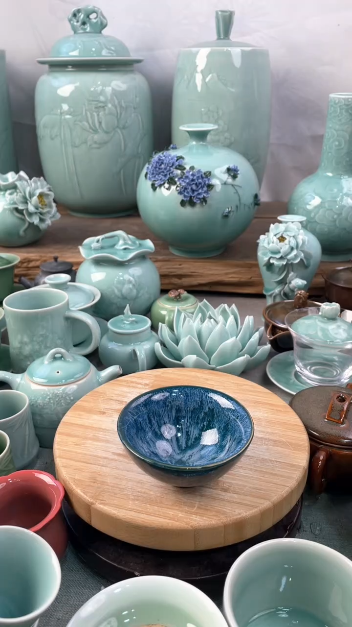 【闪购商品】特价 微瑕 慧仙青瓷