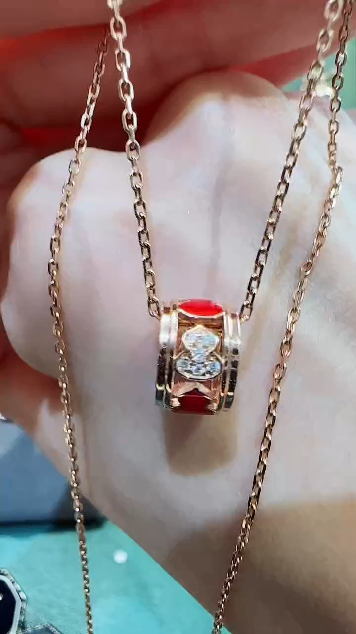 【闪购商品】钻石吊坠(不含链)18K金镶嵌18K金钻石路路通吊坠