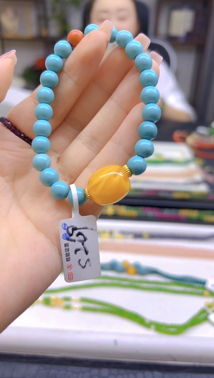 未镶嵌蜜蜡手链DIY款S269