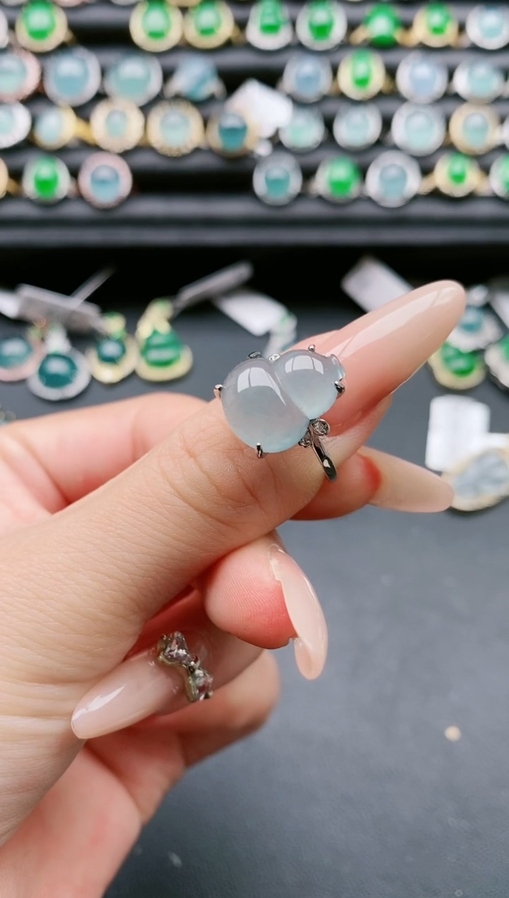 【闪购商品】翡翠戒指银S925镶嵌11111111