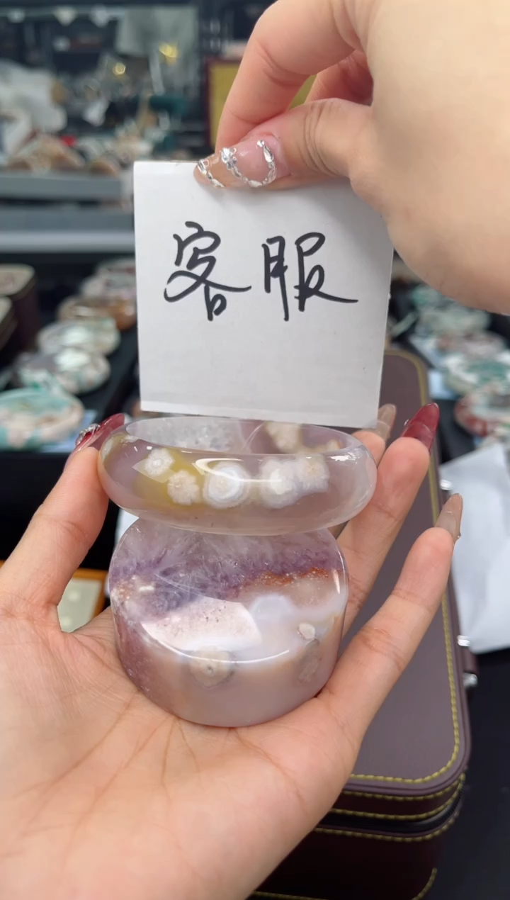 【闪购商品】石英质玉手镯未镶嵌60圈口（赠品镯心）S9303