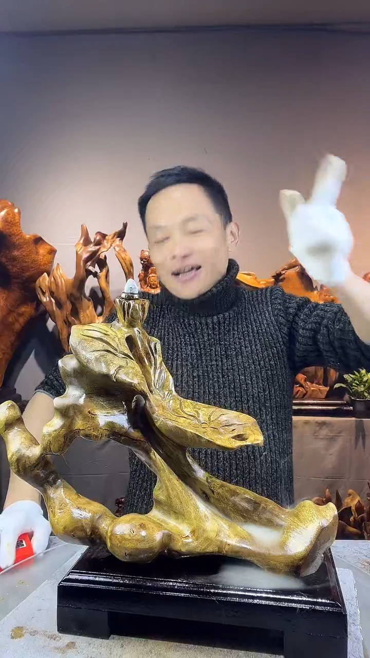 金丝楠用****9小叶桢楠随行摆件42