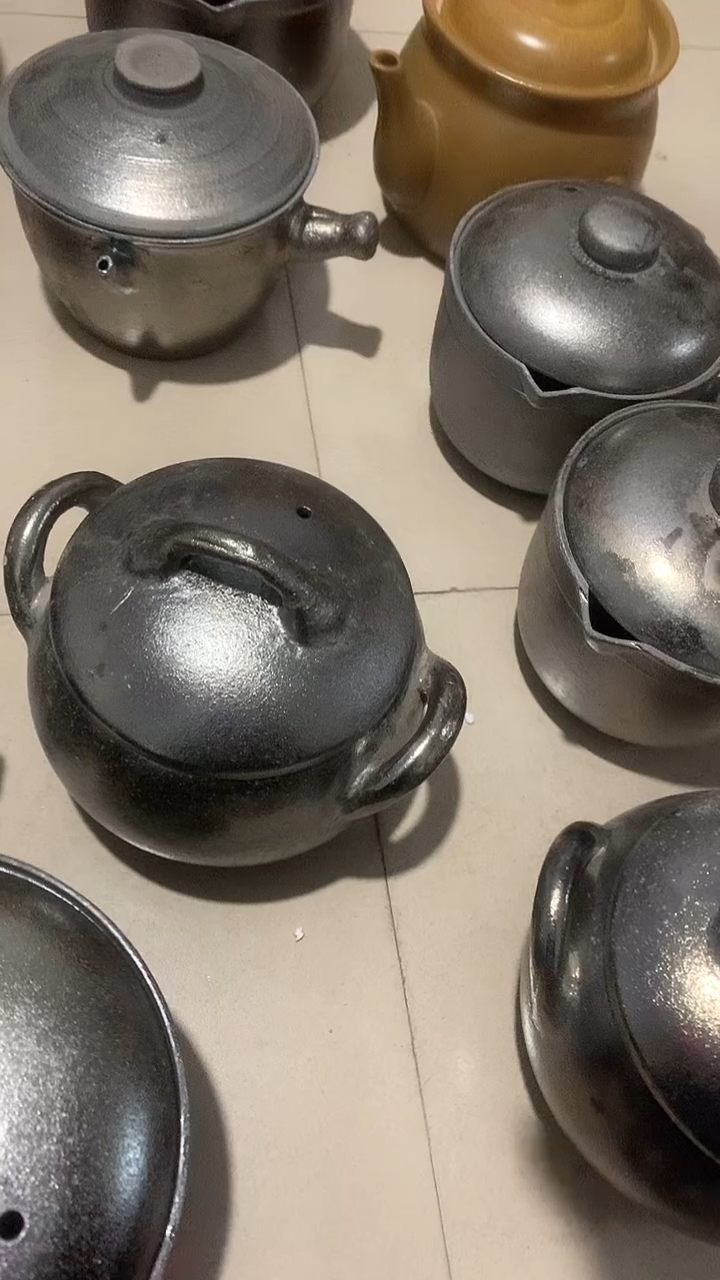 陶土下***窗砂锅土砂锅小砂锅2.5